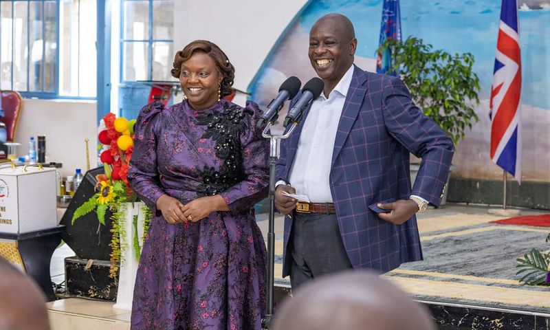 Former Deputy President Rigathi Gachagua and his spouse, Pastor Dorcas Rigathi