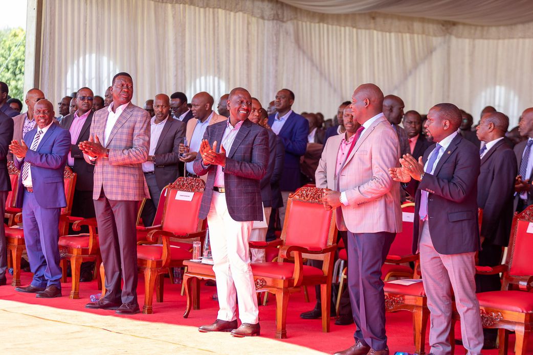 President William Ruto during an interdenominational prayer service at Kipsitet Primary Schools in Soin Constituency in Kericho County on November 24, 2024