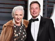 Maye Musk with Elon Musk