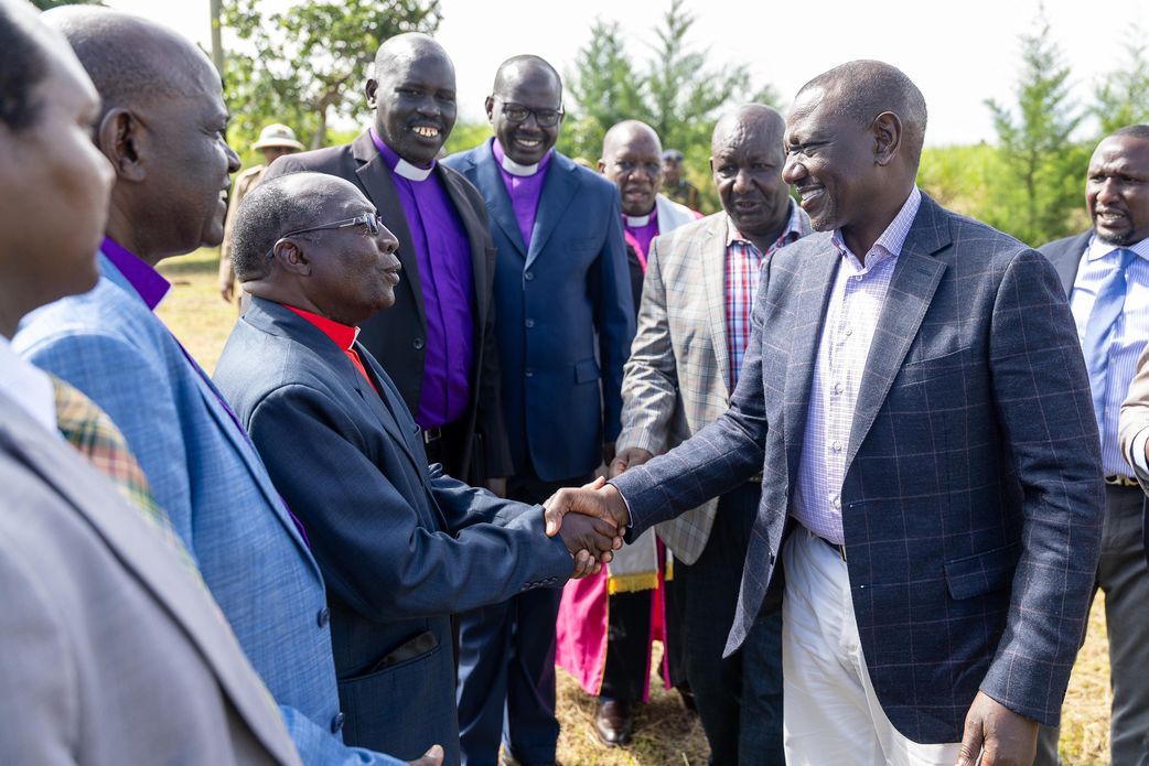 President William Ruto during an interdenominational prayer service at Kipsitet Primary Schools in Soin Constituency in Kericho County on November 24 (4)