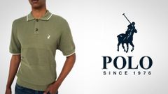 A model wears a South African 'Polo' shirt, notice the right-facing pony