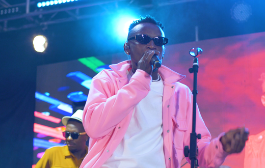 Singer Yaba performing at the Kenya Activation in Kitengela