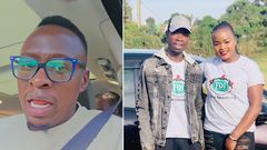 A collage of Obinna and the late Ezekiel Otuoma with his wife Rachael Otuoma