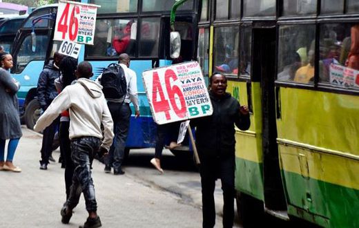 A Kawangware 46 matatu in CBD