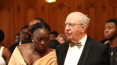 Kenyan singer Akothee and her baby daddy Dominic attends daughter Fancy Makadia's marriage signing ceremony in France on March 22, 2025