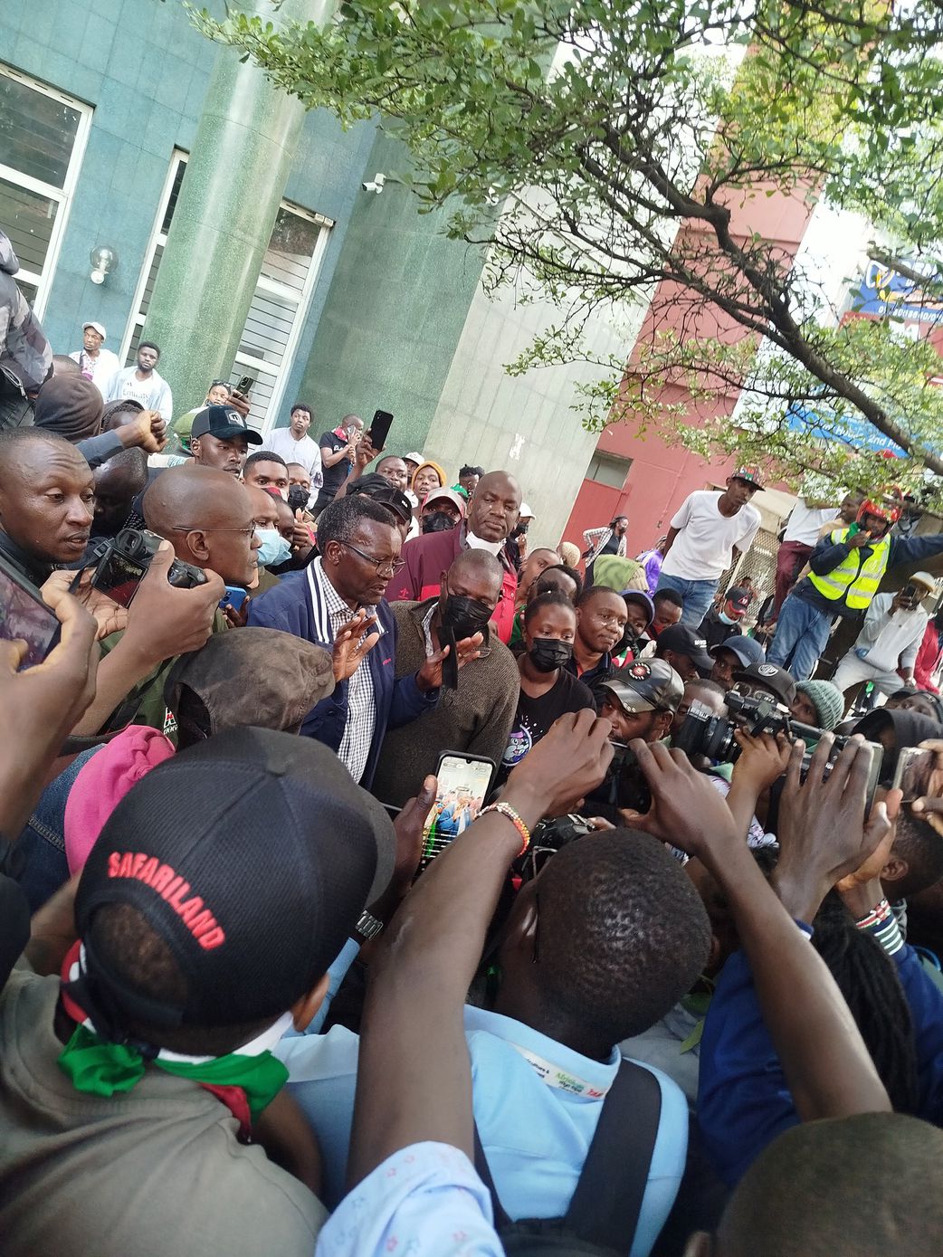 Emeritus Chief Justice David Maraga has joined the ongoing protests in Nairobi.