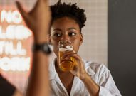 A lot of alcohol causes dehydration