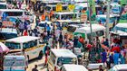 Matatus in Nairobi CBD
