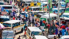 Matatus in Nairobi CBD