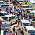 Matatus in Nairobi CBD