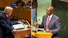U.S. President Donald Trump and President William Ruto at the 80th United Nations General Assembly in New York
