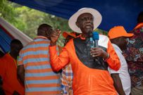 Oburu Odinga addressing ODM delegates who formally endorsed him to take over as party leader, cementing growing regional support.