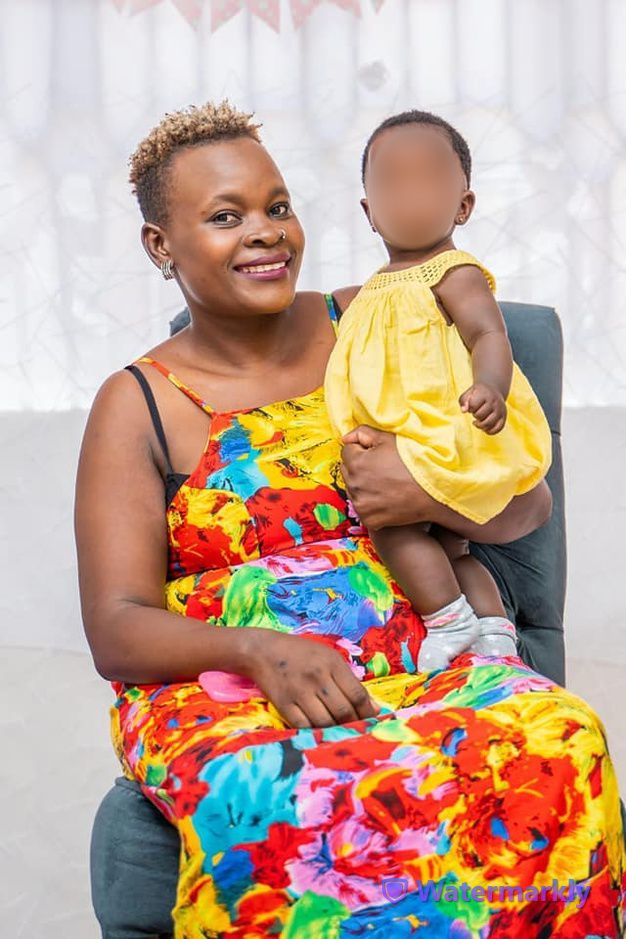 A past image of the late Eillene Otieno 'Senje' with her daughter
