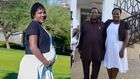Mary Kilobi poses for a photo with her husband Francis Atwoli and Gospel singer Anastasia Mukabwa