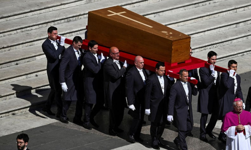 Pope Francis laid to rest: The final journey and resting place in photos & videos