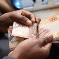 A person handling cash