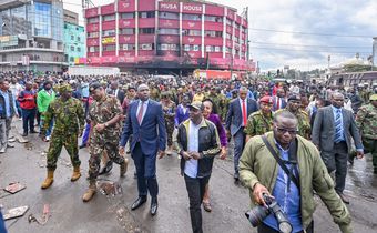 Interior CS Murkomen in Nairobi CBD after June 25,2025 protests