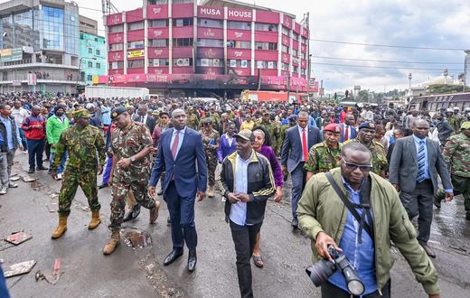 Interior CS Murkomen in Nairobi CBD after June 25,2025 protests