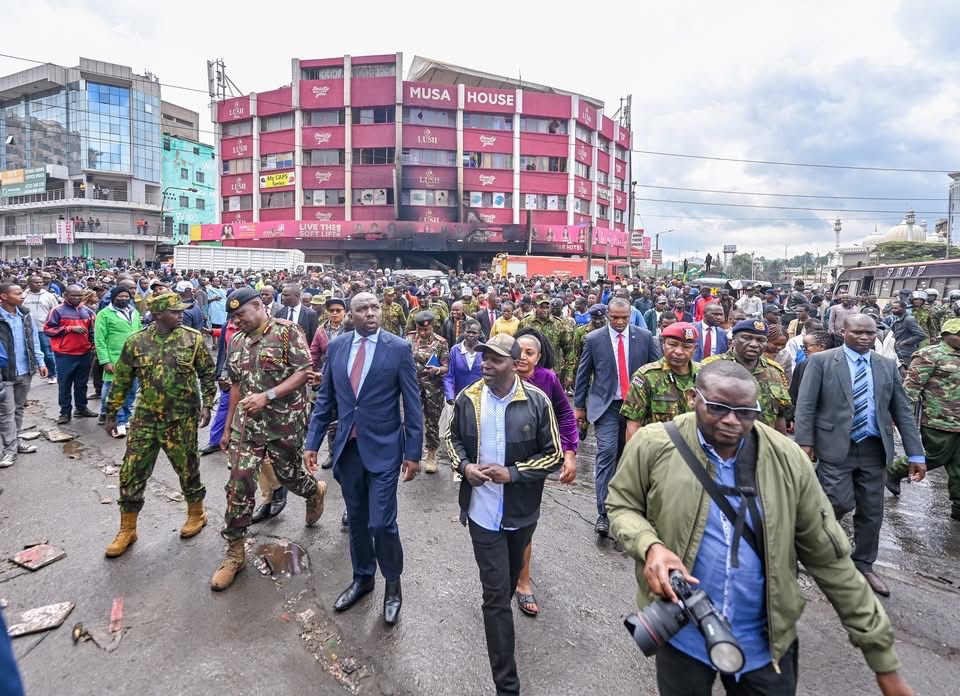 Interior CS Murkomen in Nairobi CBD after June 25,2025 protests