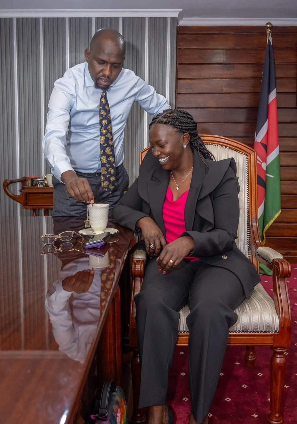 CS Murkomen and his wife Gladys Wanjiru Kipchumba