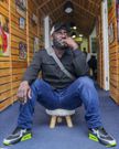 Kenyan comedian and actor Steven Oduor Dede aka DJ Shiti