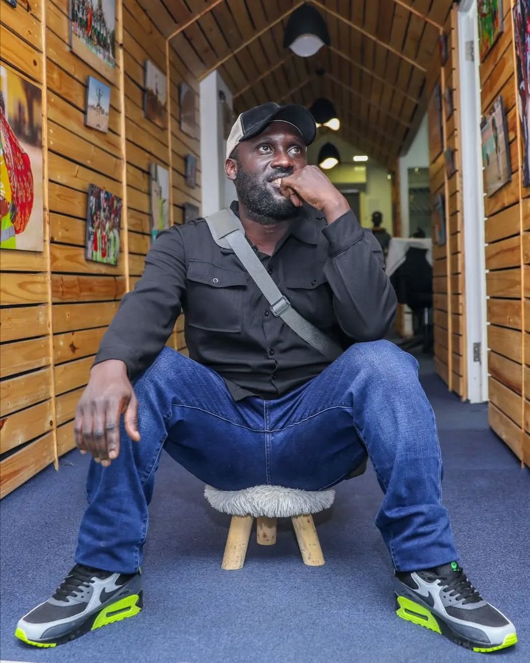 Kenyan comedian and actor Steven Oduor Dede aka DJ Shiti