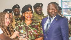 Dagoretti South Sub‑County Commander, ASP Margaret Wanjuhi Gakami posing with an award