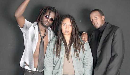 East African Bashment Crew, comprising Uganda's Bebe Cool and Kenya's Nazizi and Wyre