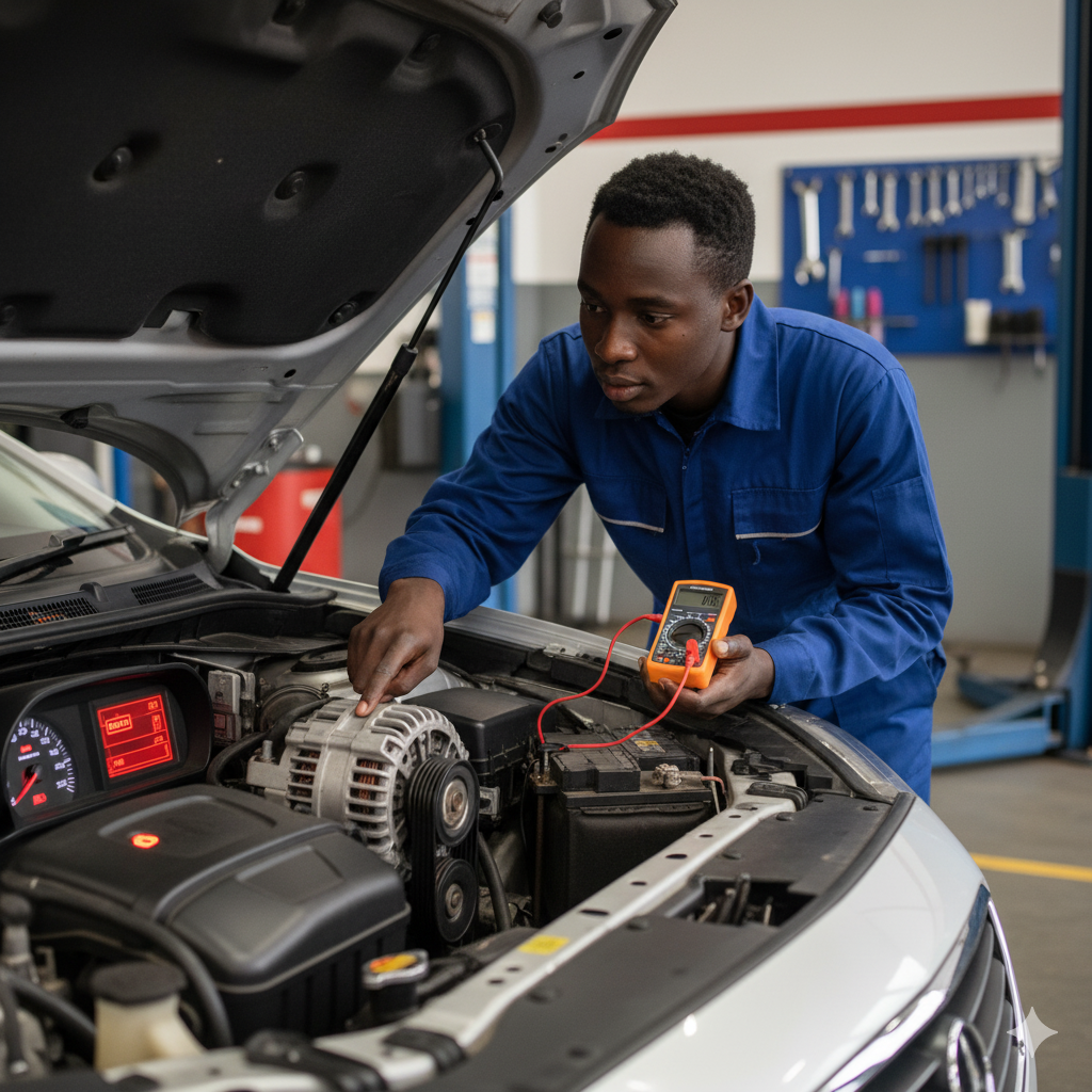 If the alternator is failing, it cannot adequately charge the battery