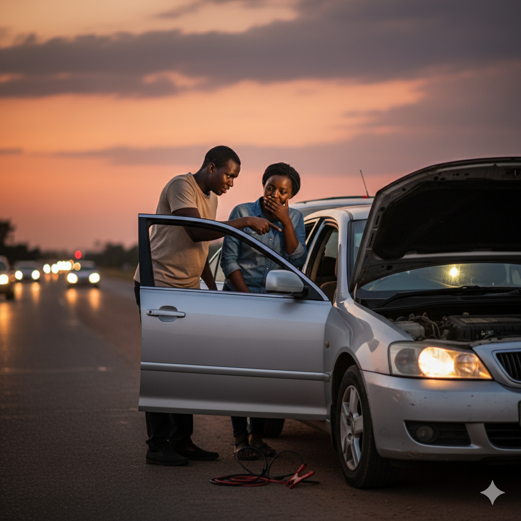 Leaving headlights on after the engine is turned off will deplete the battery