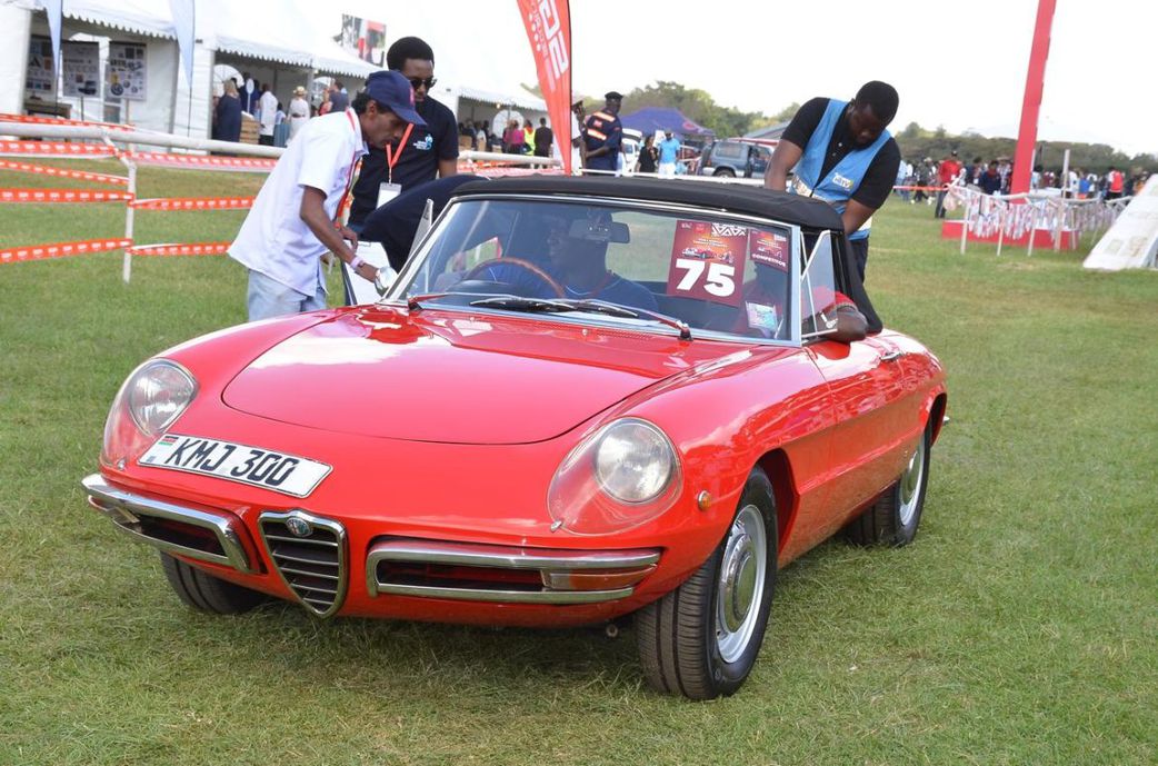 The Concours d'Elegance showcase featuring classic cars