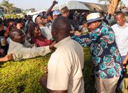 Former President Uhuru Kenyatta interacting with Kenyans at a recent event