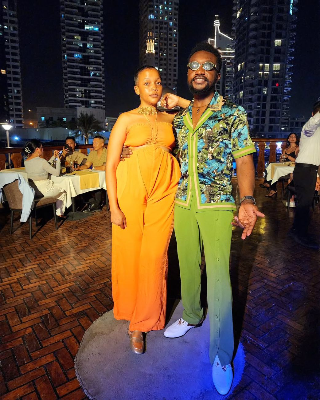 Celebrity designer Bolo Bespoke with his wife Mueni on their traditional wedding in September 2024