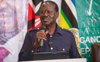 Raila Odinga during a a media engagement in Addis Ababa on November 9, 2024