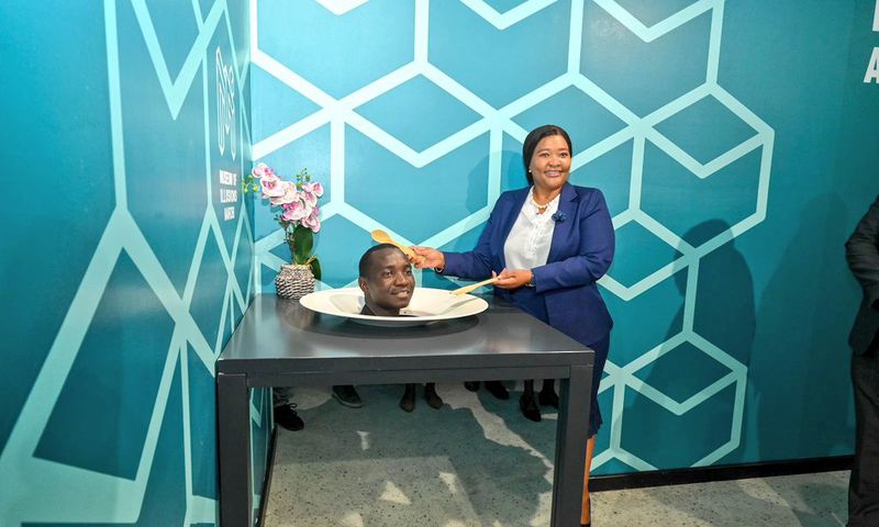 CS Rebecca Miano during the launch of the Museum of Illuisons Nairobi