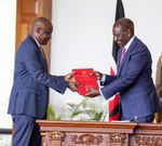 President William Ruto with Treasury CS John Mbadi