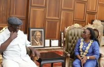 Nominated senator Gloria Orwoba and former Ghanaian President John Kufuo