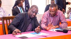 President William Ruto with Eliud Owalo