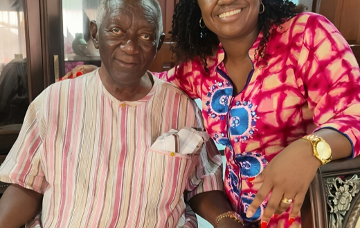 Nominated senator Gloria Orwoba and former Ghanaian President John Kufuor