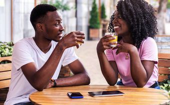 A couple on a date