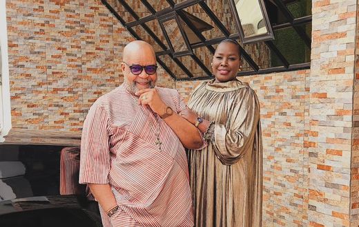 Kenyan Gospel singer Emmy Kosgei with her Nigerian husband Apostle Anselm Madubuko