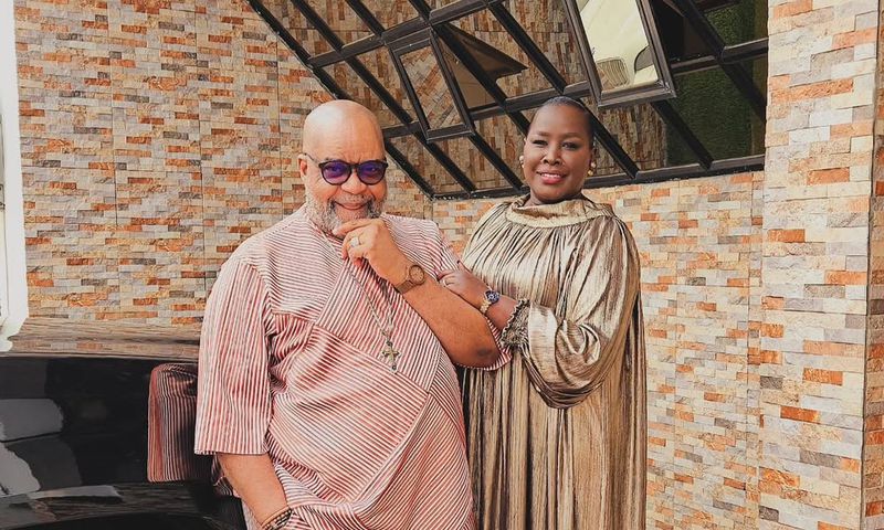 Kenyan Gospel singer Emmy Kosgei with her Nigerian husband Apostle Anselm Madubuko
