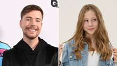 YouTuber MrBeast and Like Nastya