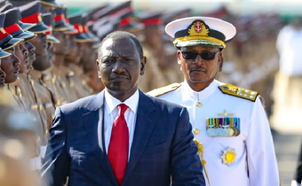 President William Ruto presides over a KDF passout parade