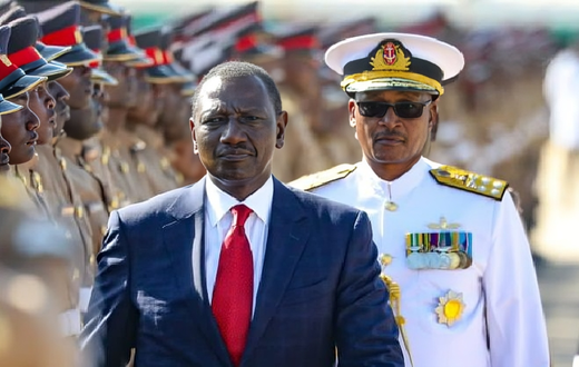 President William Ruto presides over a KDF passout parade