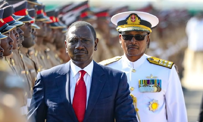 President William Ruto presides over a KDF passout parade