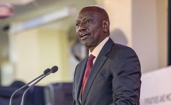 President William Ruto at the Kenyatta International Convention Centre, Nairobi, for the World MSME Day.