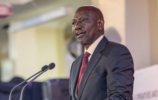 President William Ruto at the Kenyatta International Convention Centre, Nairobi, for the World MSME Day.