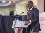 President William Ruto at the Kenyatta International Convention Centre, Nairobi, for the World MSME Day.