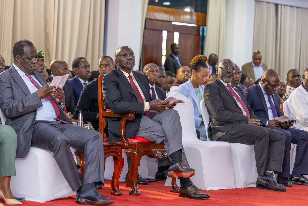 President William Ruto at the Kenyatta International Convention Centre, Nairobi, for the World MSME Day.